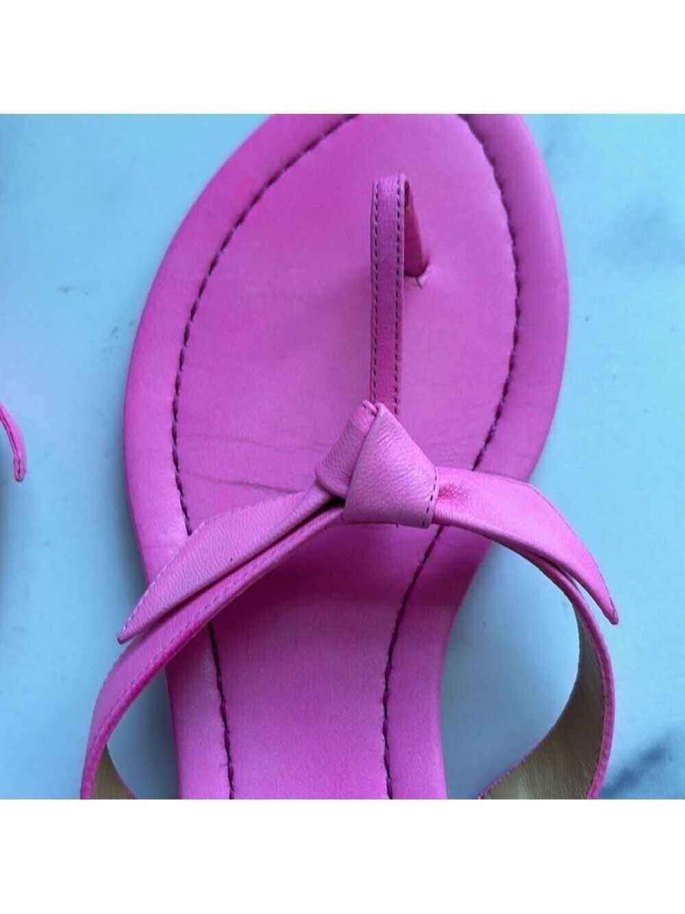 Alexandre Birman Pink Clarita Naked Leather Thong Sandals Size Italian 37 US 7 - Picture 11 of 13